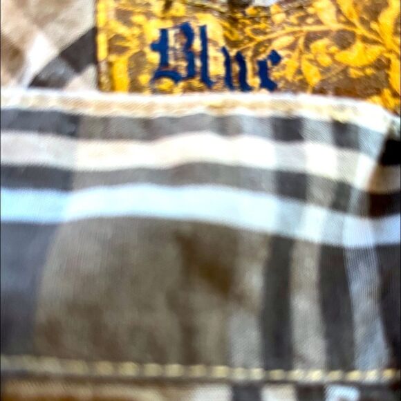 Men’s Flat Front Plaid Shorts by Blue Size 34 - Picture 10 of 10